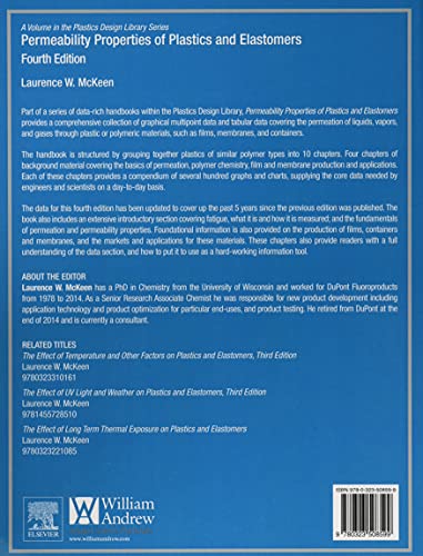 Permeability Properties of Plastics and Elastomers (Plastics Design Library)