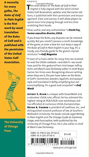 The Rules of Golf in Plain English, Fourth Edition — back cover