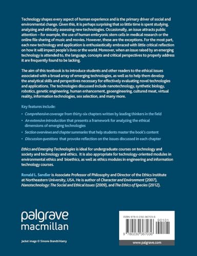 Ethics and Emerging Technologies