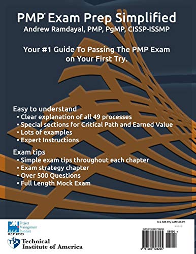 PMP Exam Prep Simplified: Based on PMBOK?Guide Sixth Edition