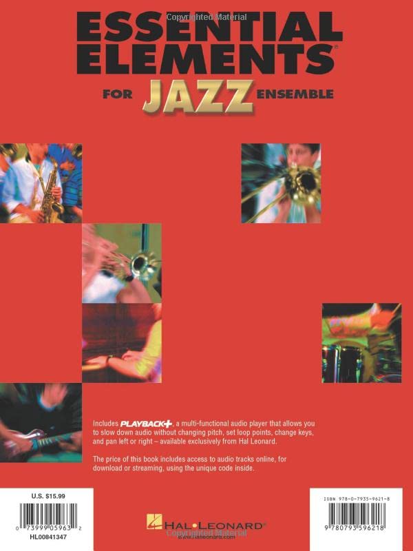 Essential Elements for Jazz Ensemble: A Comprehensive Method for Jazz Style and Improvisation, Alto Saxophone (Bk/Online Media)