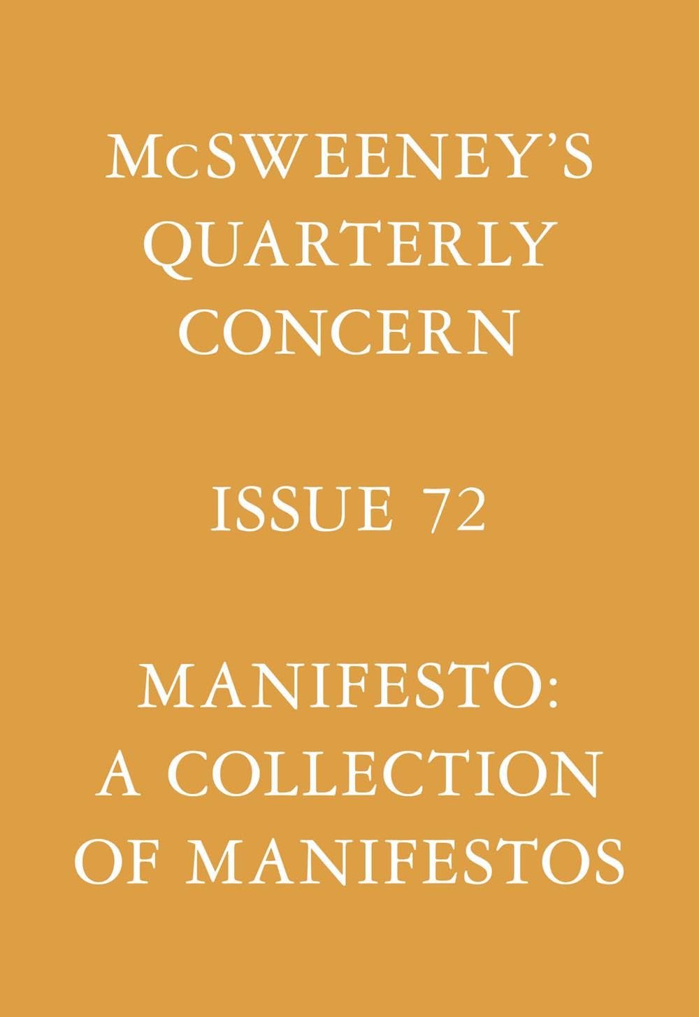 McSweeney's Issue 72 (McSweeney's Quarterly Concern) by Boyl
