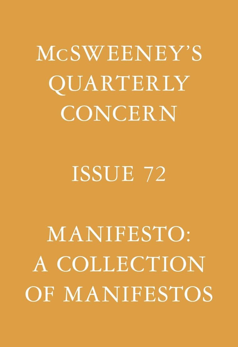 McSweeney's Issue 72 (McSweeney's Quarterly Concern) by Boyl