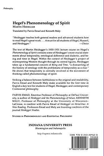 Hegel's Phenomenology of Spirit (Studies in Phenomenology and Existential Philosophy)