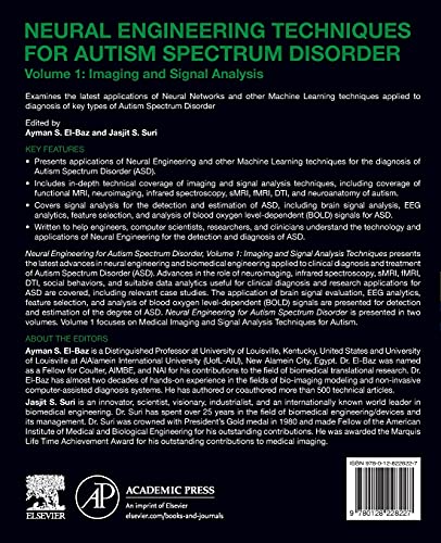 Neural Engineering Techniques for Autism Spectrum Disorder: Volume 1: Imaging and Signal Analysis