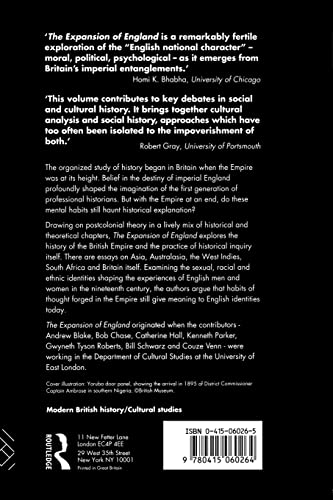 The Expansion of England: Race, Ethnicity and Cultural History