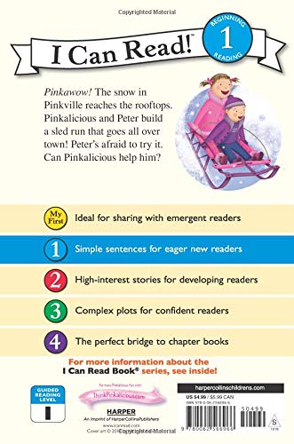 Pinkalicious and the Amazing Sled Run: A Winter and Holiday Book for Kids (I Can Read Level 1)