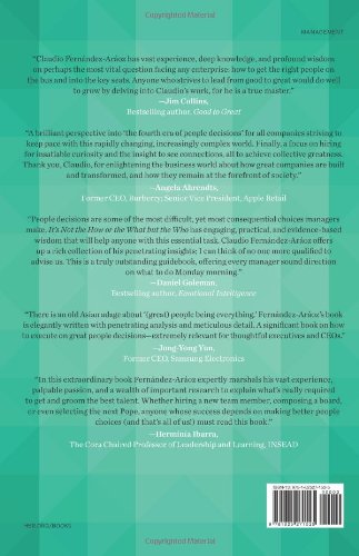 It's Not the How or the What but the Who: Succeed by Surrounding Yourself with the Best