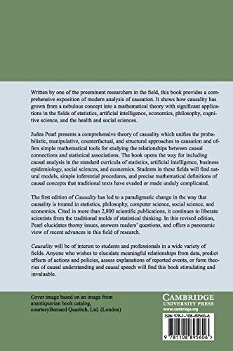 Causality: Models, Reasoning and Inference