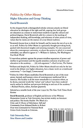 Politics by Other Means: Higher Education and Group Thinking