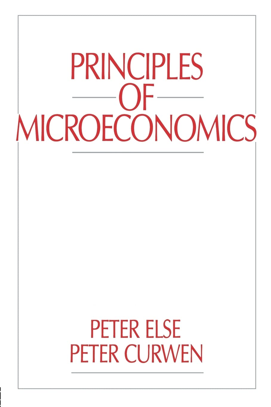 Principles of Microeconomics