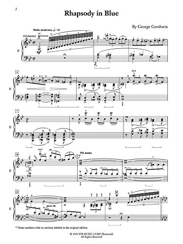 Rhapsody in Blue: for Piano Solo and Orchestra (Arranged for Second Piano) (Alfred Masterwork Edition)