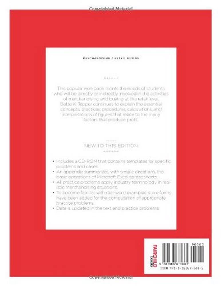 Mathematics for Retail Buying 6th Edition