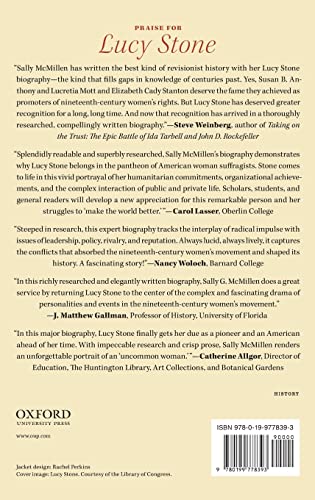 Lucy Stone: An Unapologetic Life — back cover