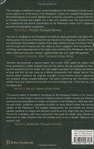 Handbook on the Pentateuch: Genesis, Exodus, Leviticus, Numbers, Deuteronomy — back cover