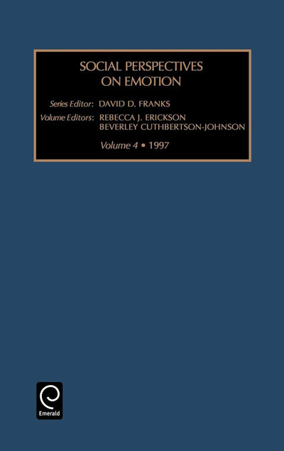 Social Perspectives on Emotion (Social Perspectives on Emotion, 4)