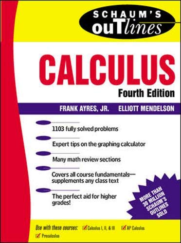 Schaums Outline of Calculus (Fourth Edition)