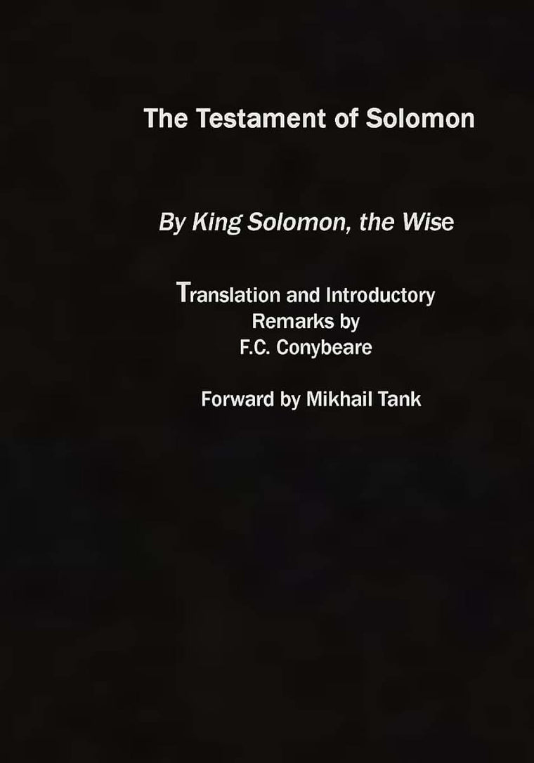 The Testament Of Solomon: (Original Version)