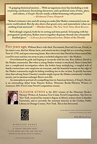 A Simple Murder: A Mystery (Will Rees Mysteries, 1)