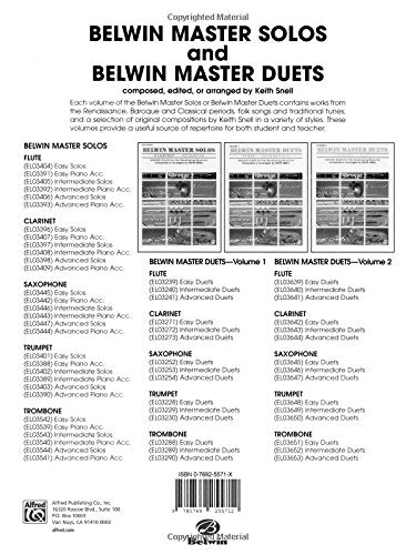 Belwin Master Solos (Trumpet), Vol 1: Intermediate (Belwin Master Solos, Vol 1)