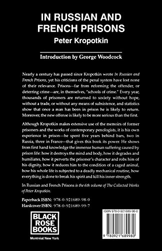 Russian And French Prison (The Collected Works of Peter Kropotkin, 6th V)