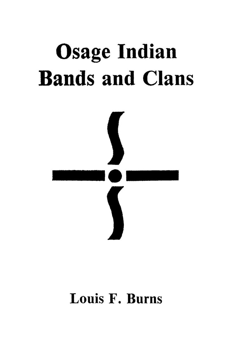 Osage Indian Bands and Clans (#9419)