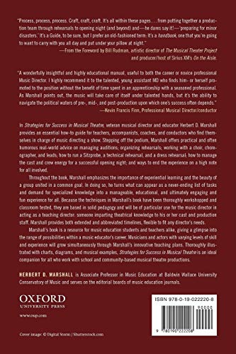 Strategies for Success in Musical Theatre: A Guide for Music Directors in School, College, and Community Theatre