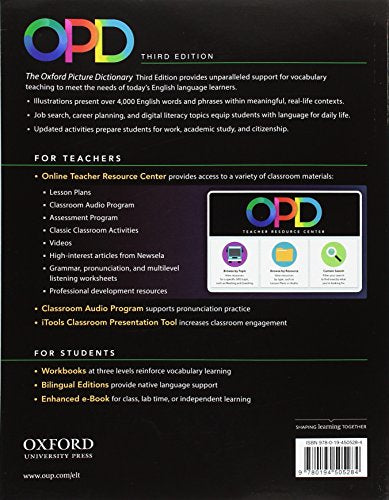 Oxford Picture Dictionary Third Edition: English/Spanish Dictionary
