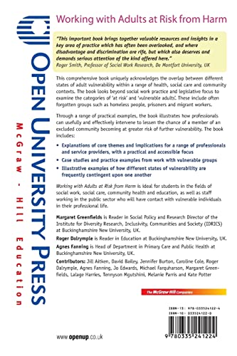 Working with Adults at Risk from Harm by Greenfields, Margar