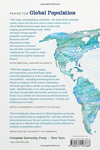Global Population: History, Geopolitics, and Life on Earth (Columbia Studies in International and Global History)