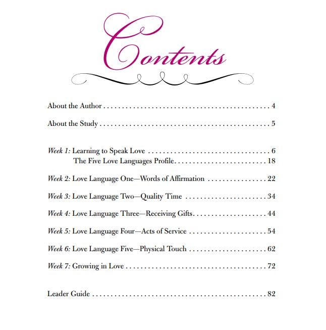 Five Love Languages, Small Group Study Edition