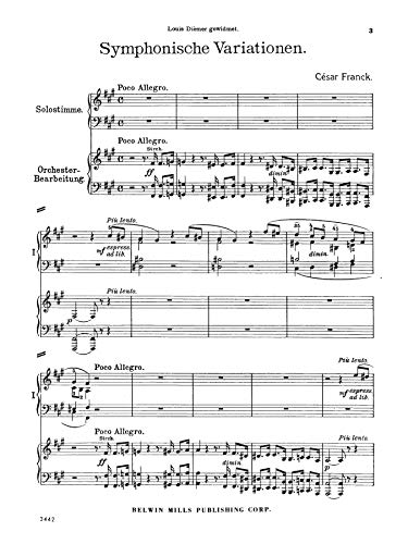 Symphonic Variations (Kalmus Edition)