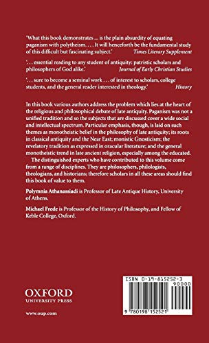 Pagan Monotheism in Late Antiquity