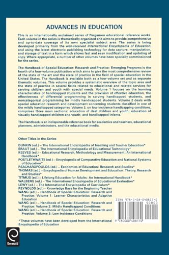 Handbook of Special Education: Research & Practice : Volume 4