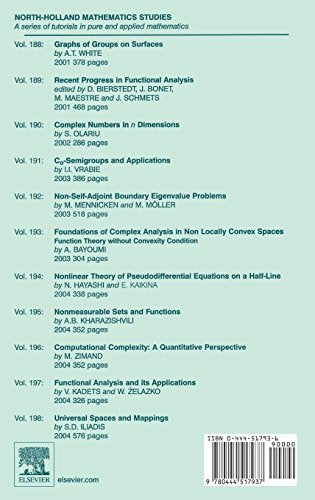 Bitopological Spaces: Theory, Relations with Generalized Algebraic Structures and Applications (Volume 199) (North-Holland Mathematics Studies, Volume 199)