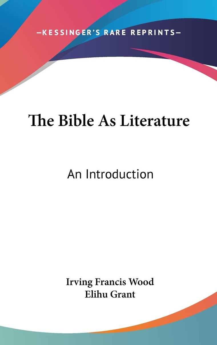 The Bible As Literature: An Introduction