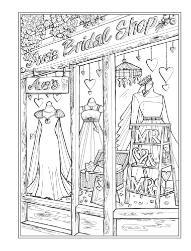 Creative Haven Main Street Coloring Book (Adult Coloring Books: USA)