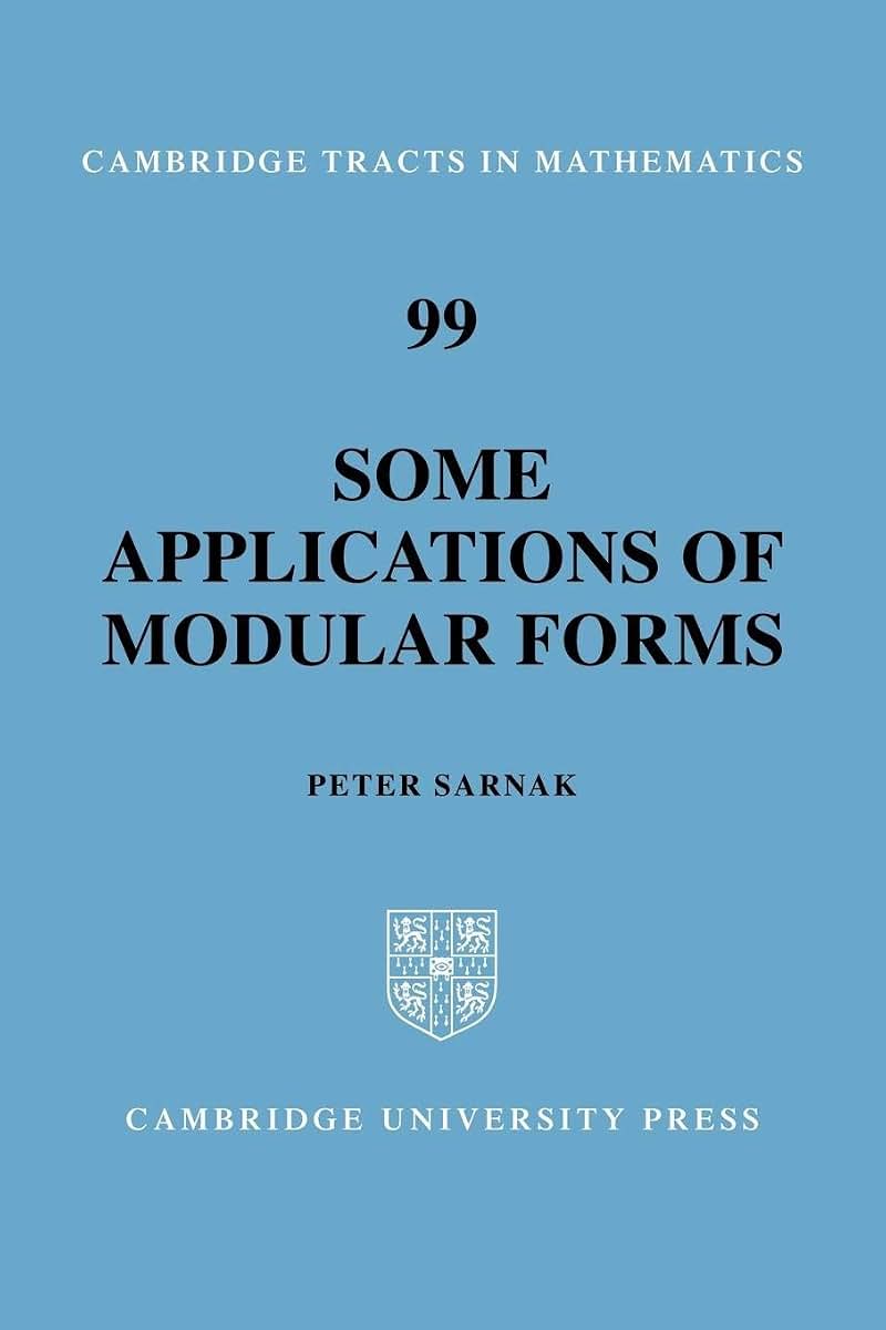 Some Applications of Modular Forms (Cambridge Tracts in Mathematics, Series Number 99)