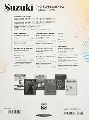 Suzuki Viola School, Vol 3: Viola Part, Book & CD
