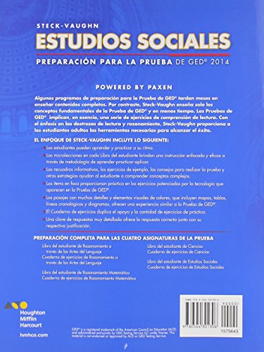 Steck-Vaughn Estudios Sociales: Preparacion para la prueba de GED 2014 (Libro Del Estudiante) (Spanish Edition)