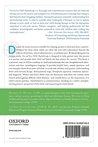 You and Your Child's Psychotherapy: The Essential Guide for Parents and Caregivers