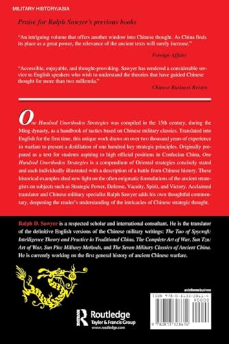 One Hundred Unorthodox Strategies: Battle And Tactics Of Chinese Warfare