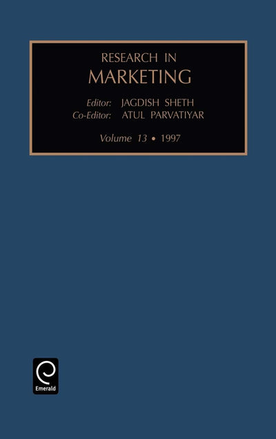 Research in marketing (Research in Marketing, 13)