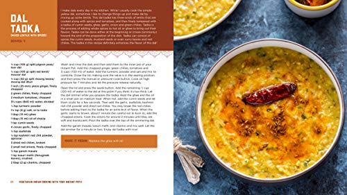 Vegetarian Indian Cooking with Your Instant Pot: 75 Traditional Recipes That Are Easier, Quicker and Healthier