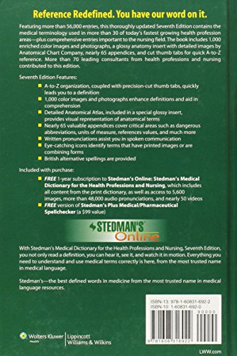 Stedman's Medical Dictionary for the Health Professions and Nursing (Stedman's Medical Dictionary for the Health Professions & Nursing)