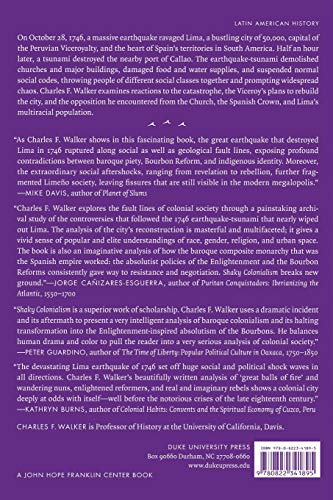 Shaky Colonialism: The 1746 Earthquake-Tsunami in Lima, Peru, and Its Long Aftermath (a John Hope Franklin Center Book)