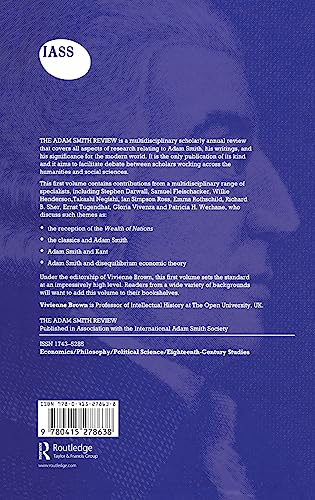 The Adam Smith Review: Volume 1