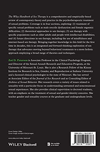 The Wiley Handbook of Sex Therapy (Wiley Clinical Psychology Handbooks)