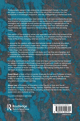 Changing Practices of Doctoral Education