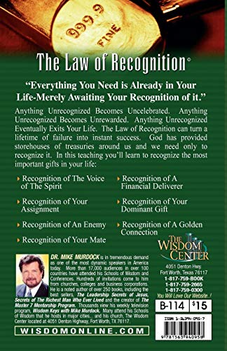 The Law of Recognition (The Laws of Life Series) by Murdoch,
